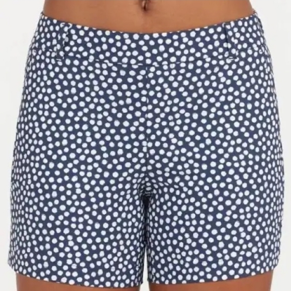 SPANX Navy and White Polka Dot Women's Shorts